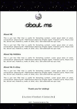 about me templates